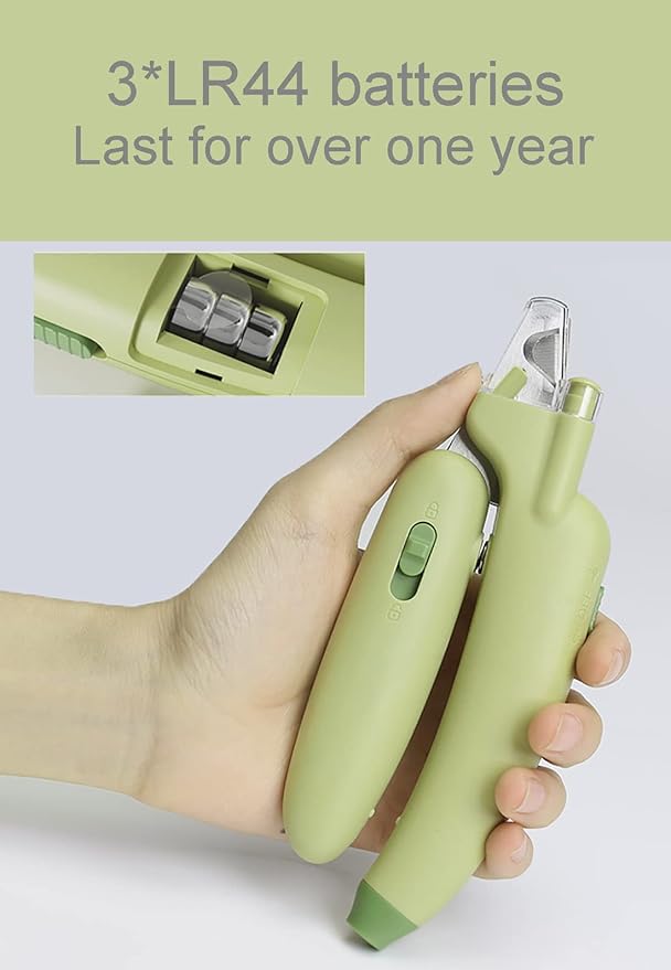 Cats Nail Clipper Trimmer with LED light Grooming Tools for Pets Wood's Lamp