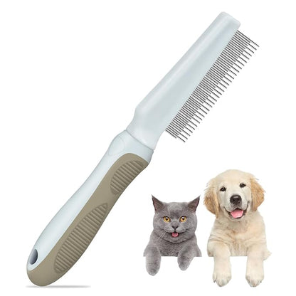 ROPO 2pcs dog brush & 2in1 pet grooming comb for dogs and cats