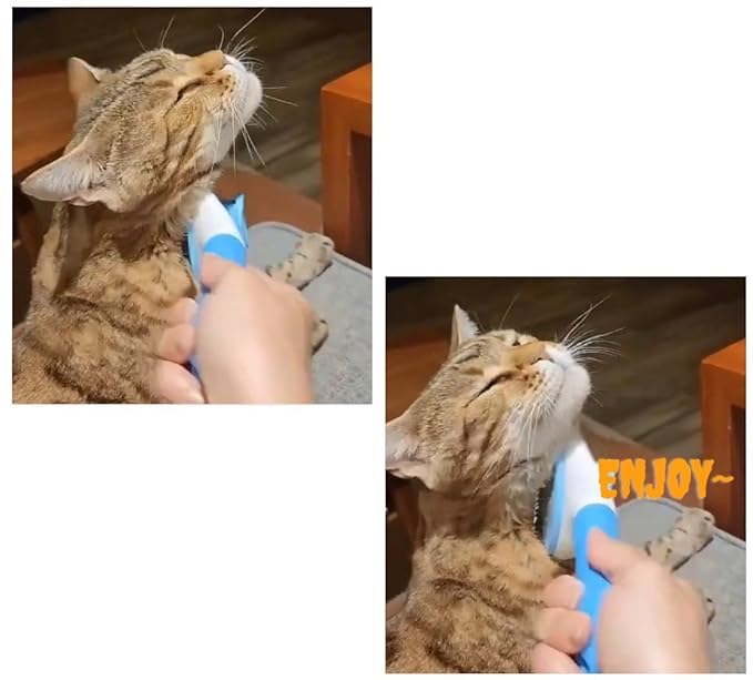 G'day Self Cleaning Slicker Brush, Dog Brush & Cat Brush with Massage Particles, Removes Loose hair & Tangles, Skin Friendly.