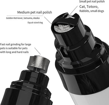 Heusom Silent Groom Pro Nail Grinder, 2025 New Heusom Dog Nail Trimmer, Rechargeable USB Charging Pet Nail Grinder, Pet Paws Grooming Smoothing Tool (1 Set)