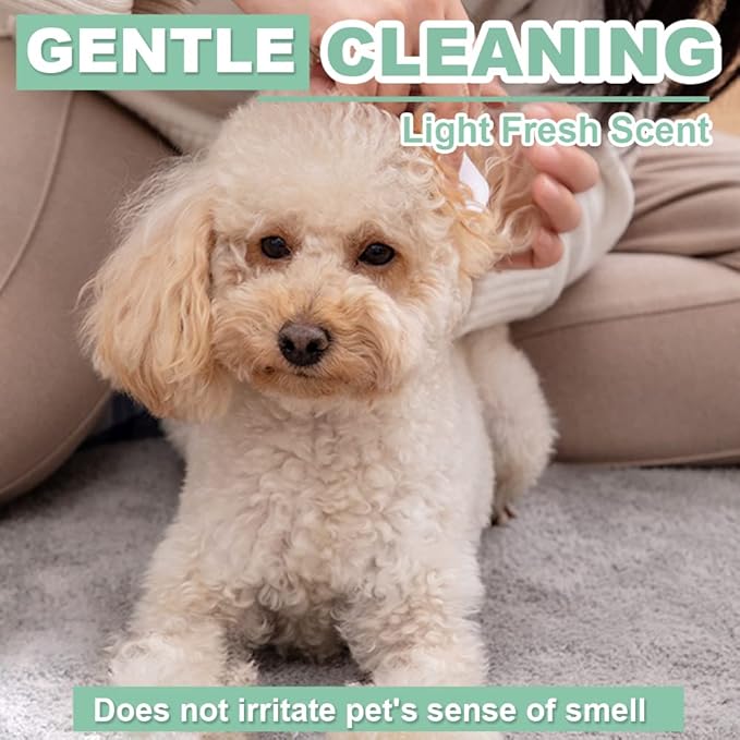 Air Jungles 3in1 Pet Wipes for Dogs and Cats 300 Count, 8" x 10" Extra Large Hypoallergenic Cleaning, Grooming, Deodorizing Wipes for Pets Paws Body Face Ear Butt