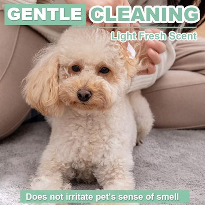 Air Jungles 3in1 Pet Wipes for Dogs and Cats 300 Count, 8" x 10" Extra Large Hypoallergenic Cleaning, Grooming, Deodorizing Wipes for Pets Paws Body Face Ear Butt