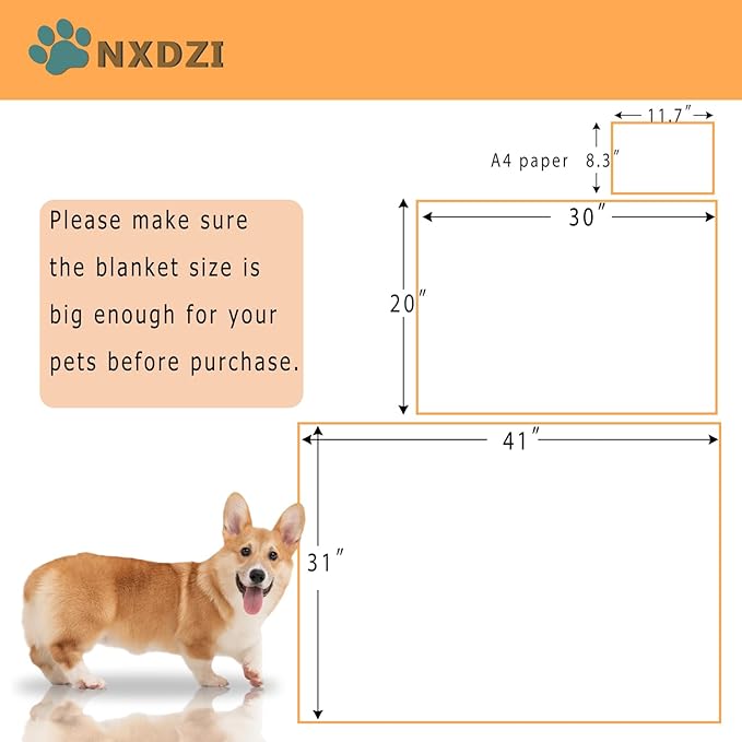 Dog Blankets for Medium Large Dogs Washable, 3 Pack Pet Blanket Washable 41" x 31", Fuzzy Soft Puppy Blanket Throw Cover for Kennel Crate Bed, Blanket for Dogs, Pet Blankets for Dogs