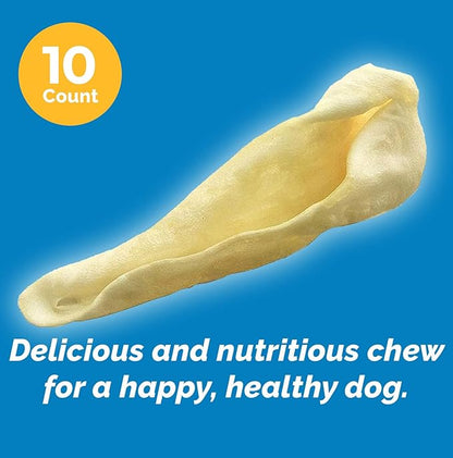 Lamb Ear Dog Chews Treat - from Free Range Lambs | All Natural Premium Dog Treats for Your Dog (10 Count)