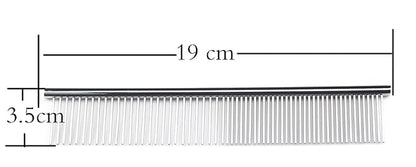 7.5-InchStainless-Steel Comb,Mats & Loose Hair Removal - Effective Dematting Tool Comfortable, Lightweight, Portable & Safe for Dogs,Cats & Pets(Silver)