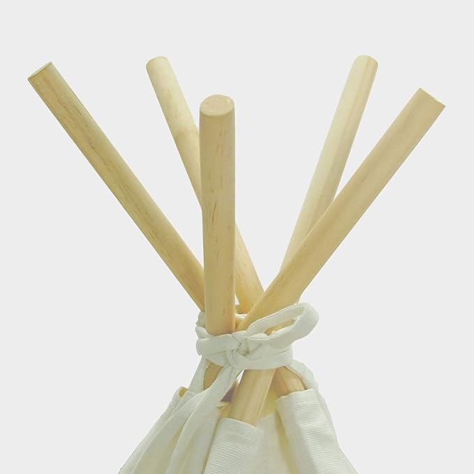 Dog Teepee Tent for Dogs & Cats Cute Pet Teepee with Mat, Portable Dog Tents 24inch Dog House Indoor Outdoor