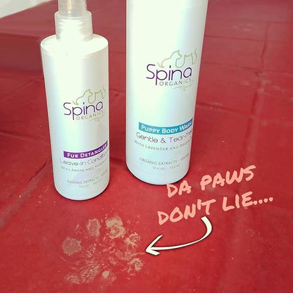 All-Natural Dog Leave-in Conditioner DETANGLER Spray, with Aloe Vera and Rich in Omegas, Leave-in Moisturizing to Detangle Pet's Coat - 9 Fl Oz Made in USA