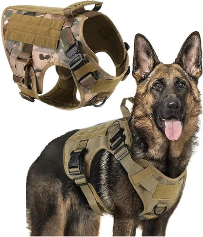 Dog Harness for Small Medium Large Sized Dogs, Durable Tactical Vest for Pets, Cooling Coat for Dogs, Outdoor-Resistant, pet Training Chest, and leashes. (Small)