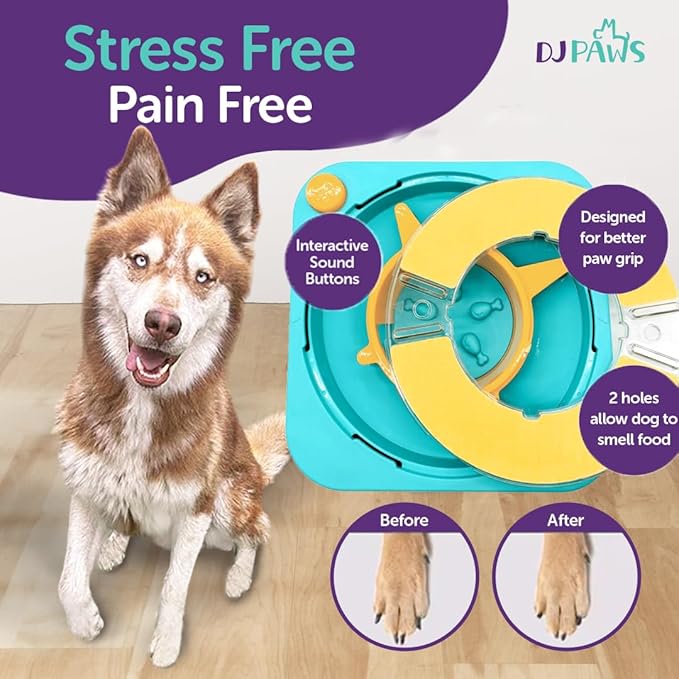 3 in 1 - Dog Scratch Toy for Nails, Adjustable Slow Feeder and IQ stimulating Toy