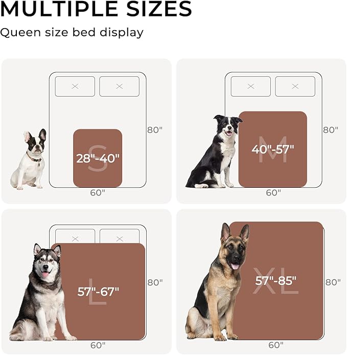 Luciphia Waterproof Dog Cat Blanket Fluffy Thick Fleece Pet Blanket,Washable Double Sided Sherpa Calming Blankets Flower Print Blankets for Medium Large Dogs Cats(Khaki,85x57 inches)