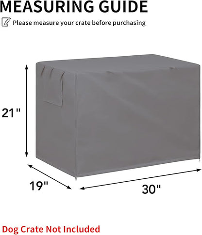 Easy-Going Dog Crate Cover 30 Inch Dog Kennel Cover for Dog, Cage Covers for Dog Crates Fit (30" Lx19 Wx21 H) Grey