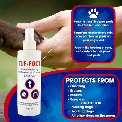 Dog Paw & Skin Protection Liquid – 7oz, 2-Pack | Veterinarian Recommended | Heals & Protects Paws, Hooves & Skin | Lick-Safe Paw Protector for Dogs Against Hot Pavement, Ice & Salt
