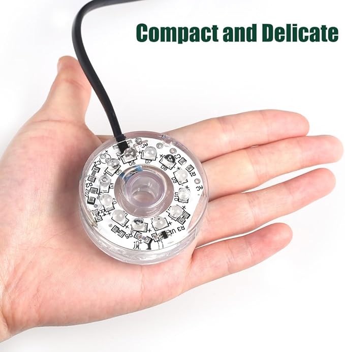 MiOYOOW Submersible Lights, USB Waterproof Aquarium Light with Fixed Suction Cups for Aquarium Decoration