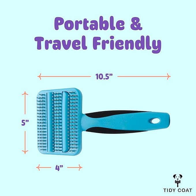 Tidy Coat Wet Wipe Dog Brush, Dog Grooming, Dog Accessories,