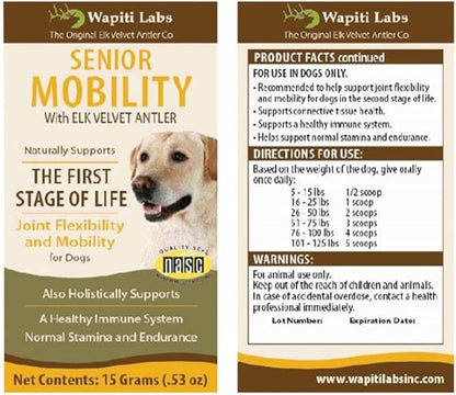 Dog Senior Mobility Formula, 15gm
