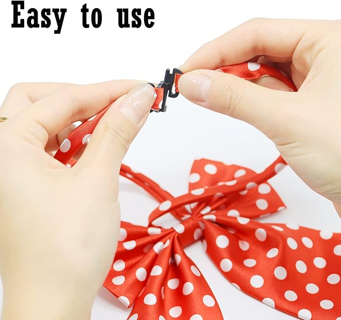 30 PCS Dog Bow Ties, Adjustable Variety Colors & Patterns Pet Collar Bowtie for Medium Large Dogs Big Cat Grooming Accessories, Boy and Girl Dogs Pets Christmas Festival Party Birthday Gift