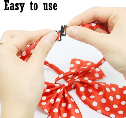 30 PCS Dog Bow Ties, Adjustable Variety Colors & Patterns Pet Collar Bowtie for Medium Large Dogs Big Cat Grooming Accessories, Boy and Girl Dogs Pets Christmas Festival Party Birthday Gift