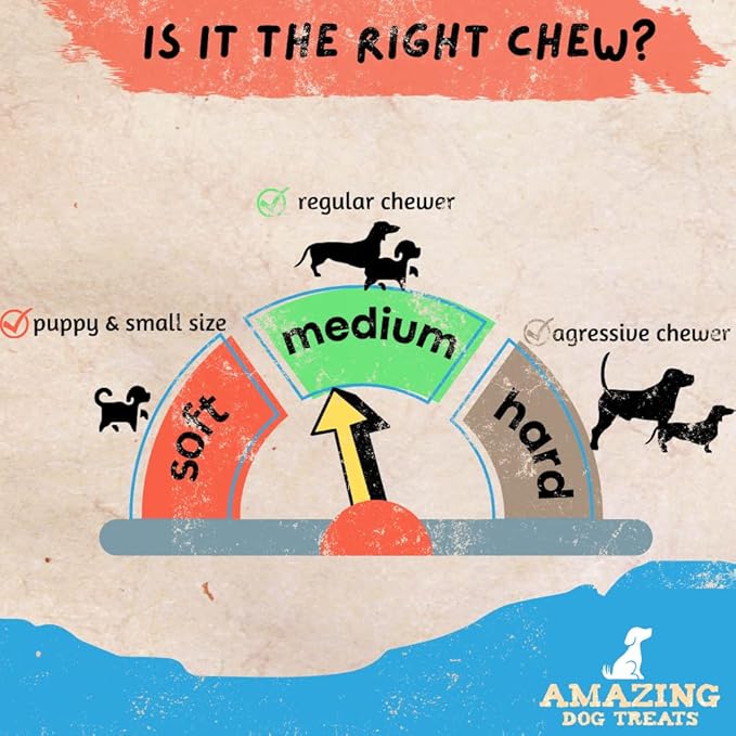 Amazing Dog Treats - Stuffed Shin Bone for Dogs (Acai Blend, 5-6 Inch - 3 Count) - All Natural Dog Bones