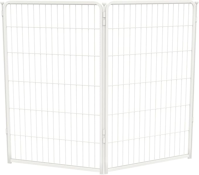 FXW Homeplus Dog Playpen for Indoor Use - Stress-Free and Safe Play, Heavy Duty 45 Inch 2 Panels Dog Pen for Large Dogs, White_atented