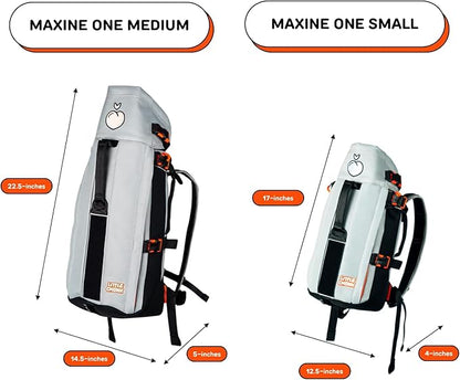 The Maxine One Small Dog Carrier Dog Backpack Carrier for Small Sized Breeds | Adjustable Front Facing Pet Carrier for Travel | Dog Hiking Backpack - Chonkcrete Gray