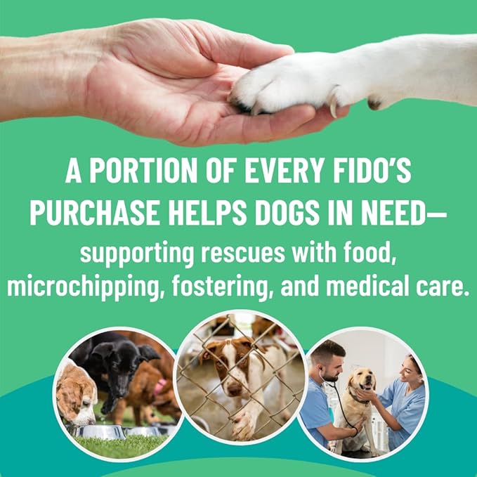 Fido's Mobility Bone Broth for Dogs - Grass-Fed Beef Bone Broth Powder & Organic Herbs - Joint Supplement for Dogs - Dog Food Topper for Dry Food - 60 Scoops