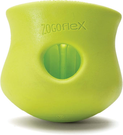 WEST PAW Zogoflex Toppl Treat Dispensing Dog Toy Puzzle  Interactive Chew Toys for Dogs  Dog Toy for Moderate Chewers, Fetch, Catch  Holds Kibble, Treats, X-Large, Granny Smith