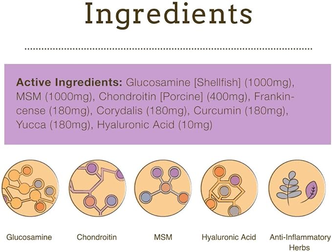 Herbsmith Sound Dog Viscosity  Advanced Joint Support for Dogs  Veterinarian Recommended Glucosamine for Dogs, Hyaluronic Acid, Chondroitin, MSM  150g Powder