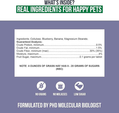 Sherwood Pet Health Snackies for Chinchillas, Rabbits & Guinea Pigs, Grain-Free, Real Fruit, Low Sugar and High in Fiber Treats in Multiple Flavors