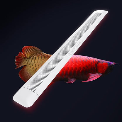Aquarium Light,Fish More Red Water is Not,Specific Full Spectrum Fish Tank Light,Comes with Two Mounting Brackets, Timing Function, Memory Feature, Adjustable Brightness, IP68 (10IN)
