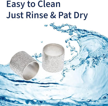 2pcs 120 Grit Diamond Bit for Dog Nails Grinder Including 1 pc 1/2" Mandrel - Pet Nail Grinder Diamond Wheel (Finishing Grit #120)