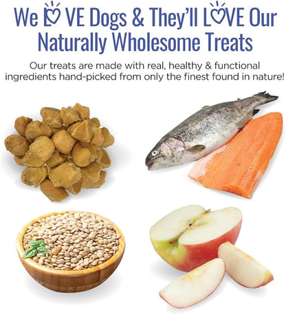 Smart Cookie All Natural Soft Dog Treats - Trout & Apple - Healthy Dog Treats for Allergies, Sensitive Stomachs - Chewy, Grain Free, Human-Grade, Made in The USA - 5oz Bag