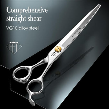 Dog Grooming Scissors: 7.5" Pet Shears Made Of Japanese VG10 Advanced Stainless Steel Professional Grooming Scissors for Dogs Cats and Other Pets