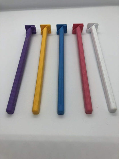 10 Bird Cage Perches Canary Parakeet Budgie Finch Plastic 8 Inches Multicolor Universal Stand Perch