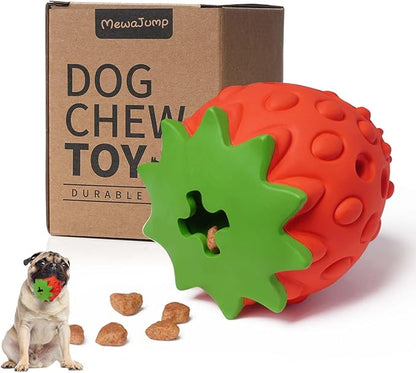 MewaJump Dog Puzzle Toys, Rubber Dog Chew Toys,Treat Food Dispensing Dog Toys for Teeth Cleaning, Dog Ball Toy, Interactive Dog Enrichment Toys for Puppy, Small, Medium, Large Dogs