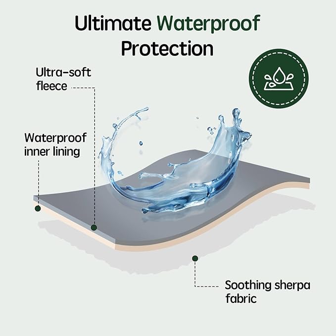 Waterproof Blanket Acorn Pink Dog Blanket for Small Dogs, Washable Double Sided Pet Blanket with Milk Plush and Super Soft Velvet, Pee Proof Calming Dog Blanket for Couch Protection