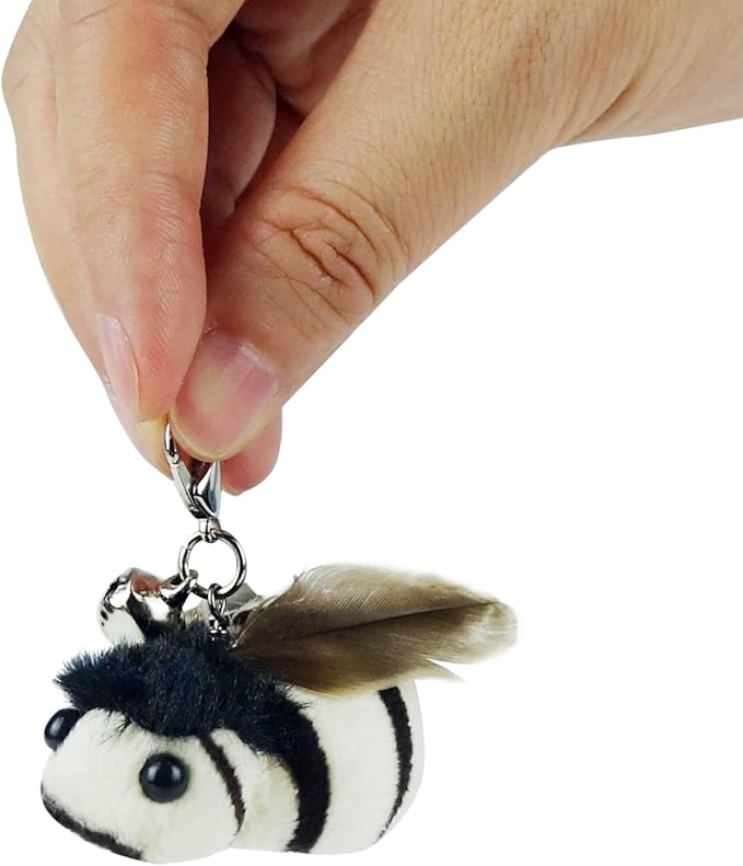 TTcat Cat Feather Toy Replacement Cat Toy Wand Refills, 4 Pcs Simulation Insects Bird Feathers Refills, Cat Toy Replacement Feathers for Cat Wand…