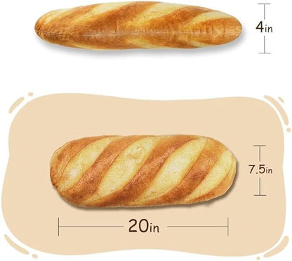 HOMBYS Large Dog Pillow for Large, Medium & Small Dogs, Cute Baguette Designs Dog Claming Pillow for Neck Support, Improve Anxiety Relief-20"x7.5"x4"