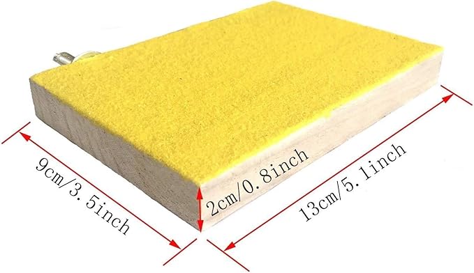 4 PCS Bird Perch Stand Toy Parrot Wooden Stand Platform Colorful Sand Paw Grinding Stick Trim Beak for Small Medium Parakeet Cockatiel Cockatoo Conure Lovebird Finch Cage Accessories