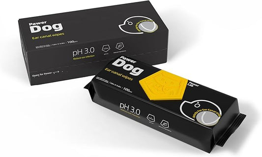 Dog Ear Canal Wipes - Plant-Based Hypoallergenic Pet Grooming Wipes - Free Cleaning Wipes for Dogs and Cats - Sensitive Skin Moist Wipes - Earth Friendly Biodegradable Pet Wipes