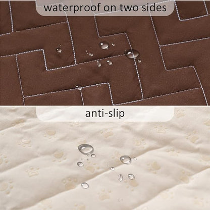 fuguitex Waterproof Dog Bed Cover Couch Cover for Pet Anti-Slip Cat Mat Pet Pad Blanket for Sofa Chair Recliner Bed Furniture Protrctor
