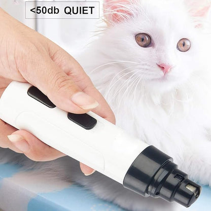 Pet Nail Grinder,Dog Nail Grinder Pet Nail Trimmer Low Noise 2 Speed 3 Ports Rechargeable Cordless Painless Paws Grooming & Smoothing for Small Medium Large Dogs & Cats