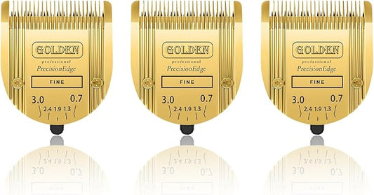 Adjustable 5 in 1 Blades Compatible with WAHL Arco,Bravura .Chromadoï¼_reativaï¼_igura Dog Clippers for Dogs Grooming(Gold/3PC)