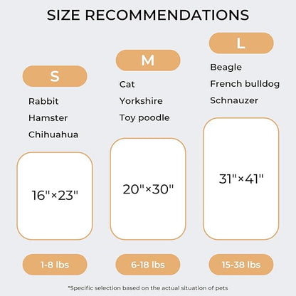 Luciphia 1 Pack 3 Blankets Super Soft Cute Dot Pattern Pet Blanket Flannel Throw for Dog Puppy Cat Medium(30x20), Brown