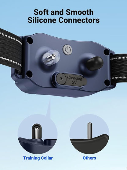 Dog Shock Collar with Remote Control - Rechargeable Dog Training Collar Electric Shock Collar for Dogs 60-100 lbs Waterproof with 3 Training Modes for Small Medium Large Dogs