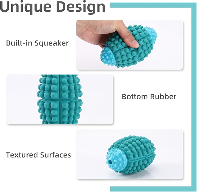 WinTour Dog Chew Toys for Aggressive Chewers Large Breed, Tough Dog Toys for Aggressive Chewers, Indestructible Dog Balls for Aggressive Chewers, Squeaky Dog Toys for Large Dogs, Super Chewer Dog Toys