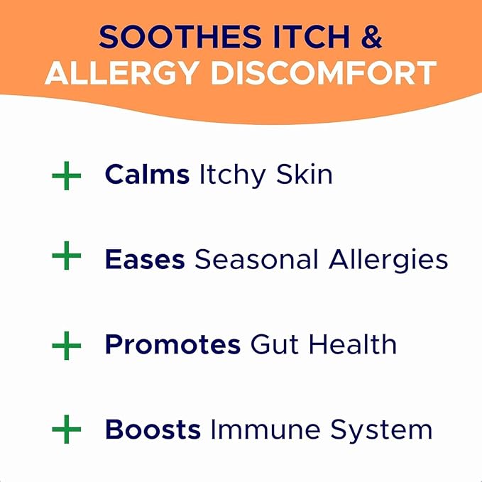 Dog Allergy Relief Chews — Anti-Itch Skin & Coat Supplement: No Fillers, Just Flavor - Itchy Skin Relief Treatment w/Omega 3 Fish Oil - Itching&Paw Licking - Dry Skin&Hot Spots - BBQ Chicken