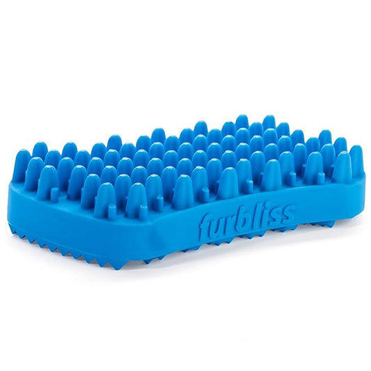 Furbliss Dog Brush for Small Dogs, Cats and Pets with Short Hair, Grooming Bathing Massaging Deshedding Multi-Functional Wet or Dry Silicone Brush (Short Hair Brush)