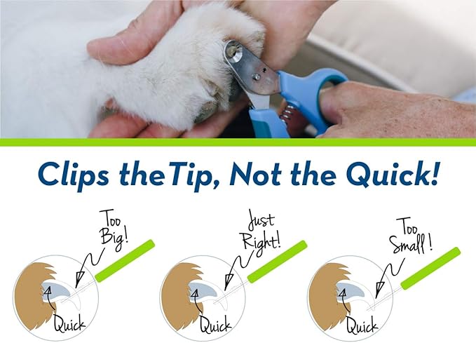 Zen Clipper Pet Nail Clipper for Dogs  Dog Nail Trimmer for Safer Pet Grooming Care - Clean, Quiet, and Easy-to-Use Stainless Steel Claw Trimmer - (4mm Hole)