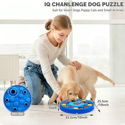 Dog Puzzle Toys Interactive Toy for Puppy IQ Stimulation &Treat Training Games Treat Dispenser for Smart Dogs, Puppy &Cats Fun Feeding (Level 1-3)