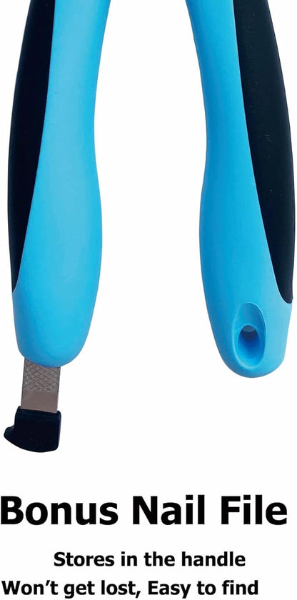 Dog Nail Clippers, Cat Nail Trimmer, Nail Clippers for Dogs & Cats paw, Pet Toenail Clipper for Medium Large Dogs with Nail File, Claw Grooming Clippers with Safety Guard